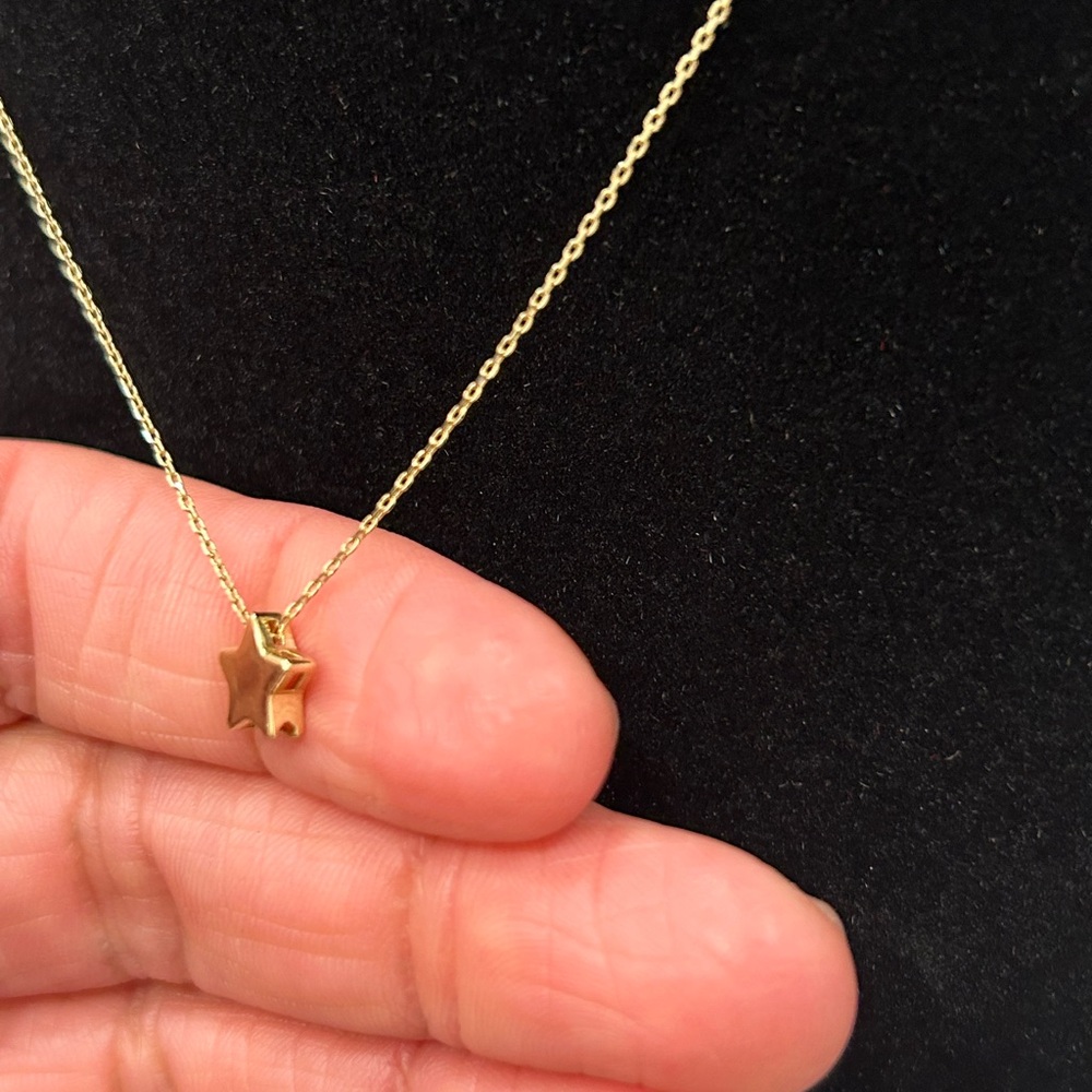 14k Solid Gold Necklace - image 2